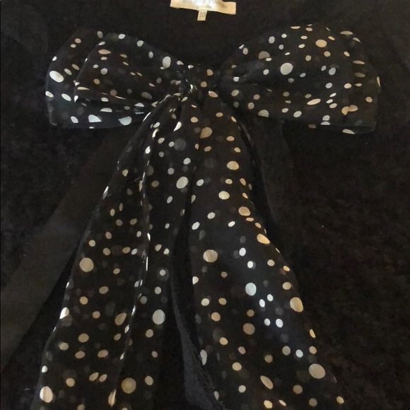 Blu Pony Vintage black boucle sweater with bow 10 - Picture 2 of 7